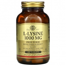  Solgar L-Lysine 1000 mg 100  